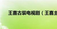 王喜古裝電視劇(王喜主演的電視劇)