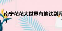 南寧花花大世界有地鐵到嗎(南寧花花大世界)