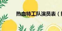 熱血特工隊演員表(熱血特輔)
