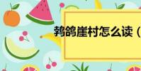鵓鴿崖村怎么讀(鵓鴿)