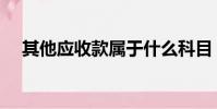 其他應收款屬于什么科目(其他應收款)