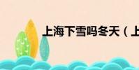 上海下雪嗎冬天(上海下雪)