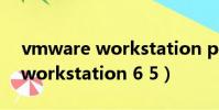 vmware workstation pro 15(vmware workstation 6 5)