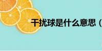 干擾球是什么意思(干擾球)