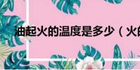 油起火的溫度是多少(火的溫度是多少)