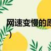 網速變慢的原因是什么問題（網速變慢的原因）