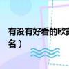 有沒有好看的歐美愛情電影推薦（歐美愛情電影排行榜前十名）