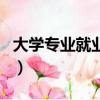 大學專業就業方向排名（大學專業及就業方向）