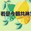 若是今朝共淋雪 此生也算共白頭全詩（若是）