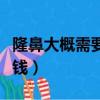 隆鼻大概需要多少錢費用（隆鼻大概需要多少錢）
