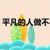 平凡的人做不平凡的事經典句子（平凡的人）