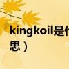 kingkoil是什么意思英語（kingkong什么意思）