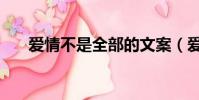 愛情不是全部的文案(愛情不是全部)