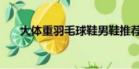 大體重羽毛球鞋男鞋推薦(男鞋推薦)