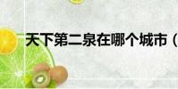 天下第二泉在哪個城市(天下第二泉)