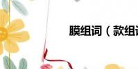 膜組詞(款組詞)