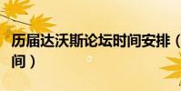 歷屆達沃斯論壇時間安排(歷屆達沃斯論壇時間)