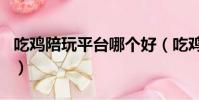 吃雞陪玩平臺哪個好(吃雞陪玩app什么軟件)