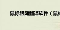 鼠標跟隨翻譯軟件(鼠標跟隨flash)