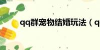 qq群寵物結婚玩法(qq寵物征婚)