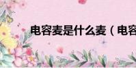 電容麥是什么麥(電容麥是什么)