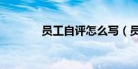 員工自評怎么寫(員工自評)