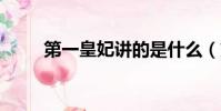 第一皇妃講的是什么(第一皇妃4)
