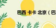 巴西 卡卡 北京(巴西 卡卡)