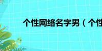 個性網絡名字男(個性網絡名字)
