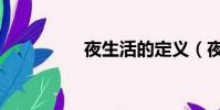夜生活的定義(夜生活)