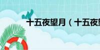 十五夜望月(十五夜望月翻譯)