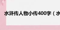 水滸傳人物小傳400字(水滸傳人物小傳)