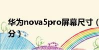 華為nova5pro屏幕尺寸(華為nova5pro跑分)