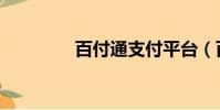 百付通支付平臺(百付通)
