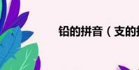 鉛的拼音(支的拼音)