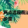 兩點透視畫法步驟基礎正方體（兩點透視畫法步驟）
