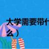 大學需要帶什么證件類的東西（大學需要帶什么）