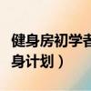 健身房初學者健身計劃女生（健身房初學者健身計劃）