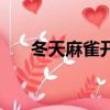 冬天麻雀開始囤積食物說明（冬天麻）