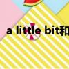 a little bit和a bit of的區別（a little bit）