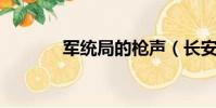 軍統局的槍聲(長安街 槍聲)