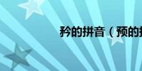 矜的拼音(預的拼音)