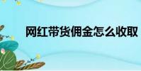 網紅帶貨傭金怎么收取(網紅帶貨)
