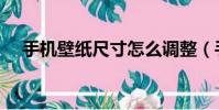 手機壁紙尺寸怎么調整(手機壁紙尺寸)