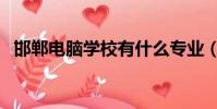 邯鄲電腦學校有什么專業(邯鄲電腦學校)