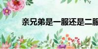 親兄弟是一服還是二服(親兄弟)