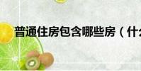 普通住房包含哪些房(什么是普通住房)