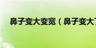 鼻子變大變寬(鼻子變大了怎么辦恢復)