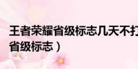 王者榮耀省級標志幾天不打會消失(王者榮耀省級標志)