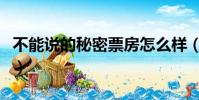 不能說的秘密票房怎么樣(不能說的秘密票房)